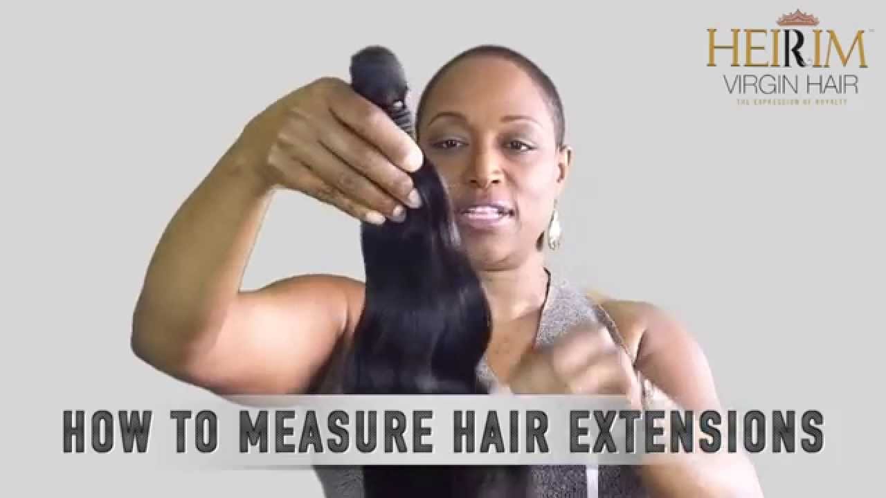 How To Measure Hair Extensions Youtube