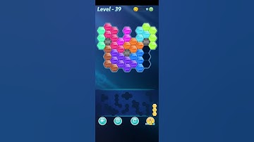 Block! Hexa Puzzle~HexaMage D block 10 to 11 levels~ level-39