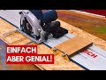 Einfache Vorrichtung für Führungsschienen selber bauen / Anlegehilfe für Handkreissägen