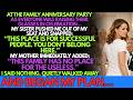 At my family’s anniversary party, my sister humiliated me—so I walked away and began a plan…