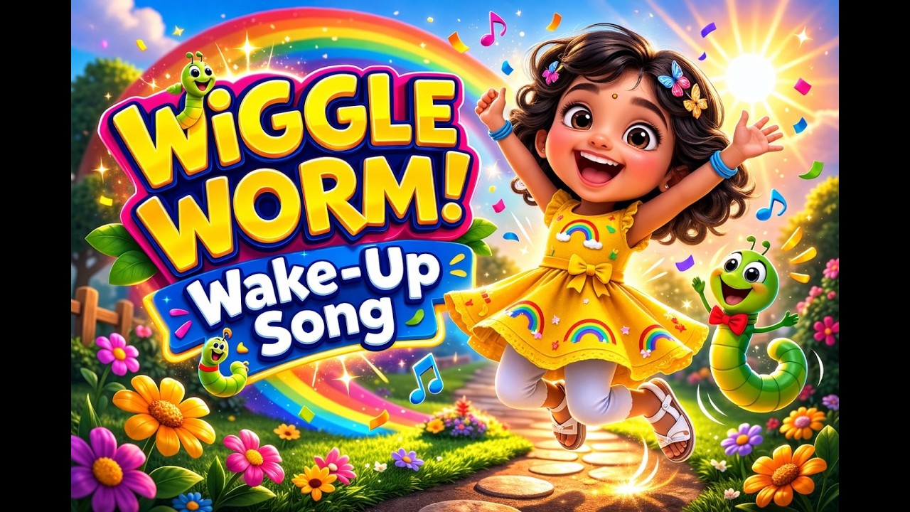 Wiggle Worm Wake-Up 🐛🌈 | Fun Morning Action Song for Kids | Preschool ...