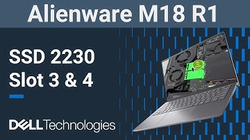 Alienware M18 R1 | How to replace the 2230 solid state drive ( SSD ) in slots 3 4
