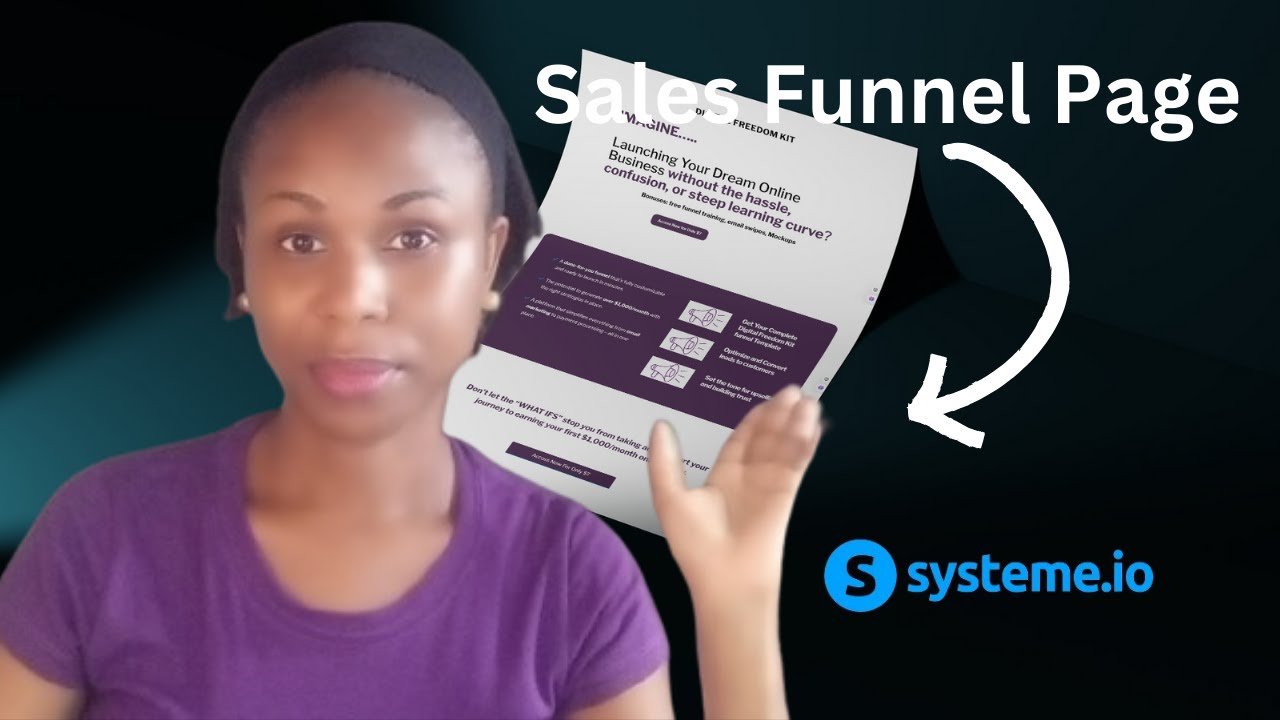 Create a Sales Funnel Page in Systeme.io