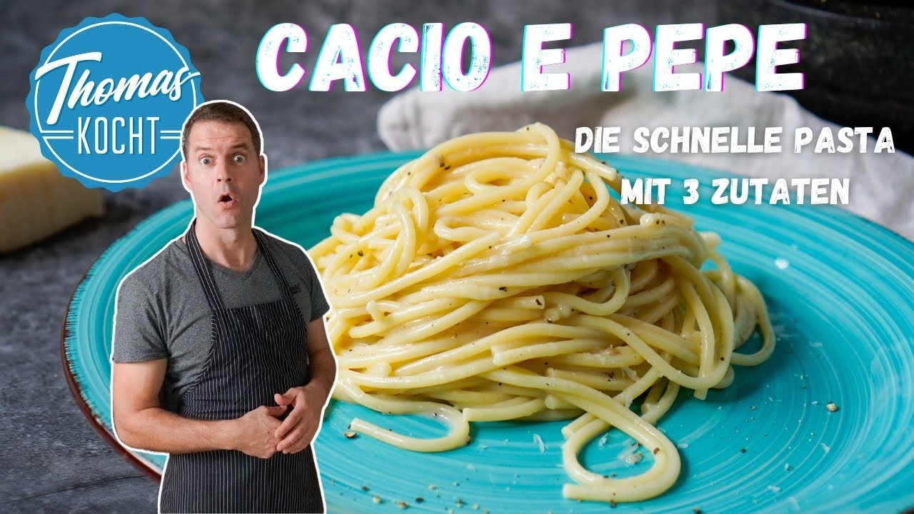 Pasta Rezepte: Cacio e Pepe - das schnelle Rezept mit nur 3 Zutaten