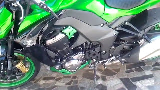 Kawasaki Z1000 Customizada Rodas Spoilers Verde