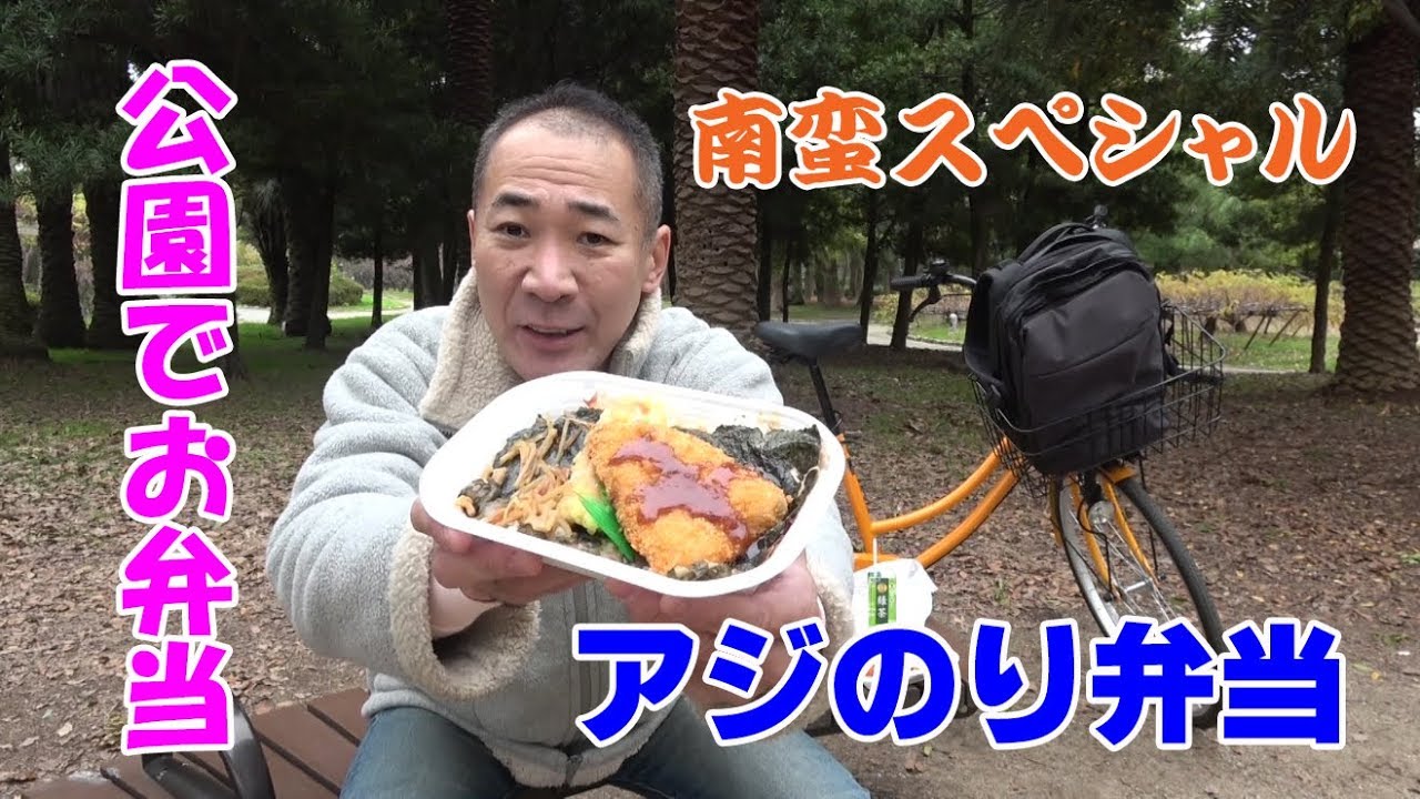 公園でお弁当 チキン南蛮sp アジのり弁当 天気のいい日に長居公園でランチ Youtube