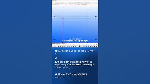 TEKLA TRAINING VIDEOS LESSON-6 / PART 4 #tekla #3dstructure #teklatraining