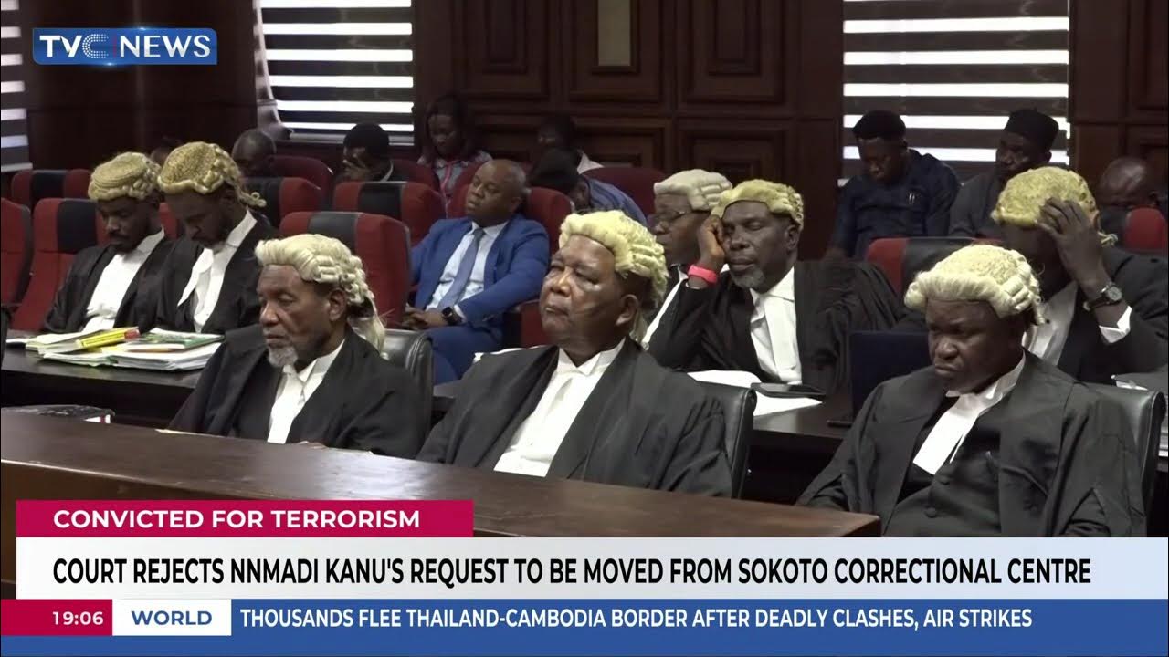 Court Rejects Nnamdi Kanu’s Request To Be Moved From Sokoto Correctional Centre