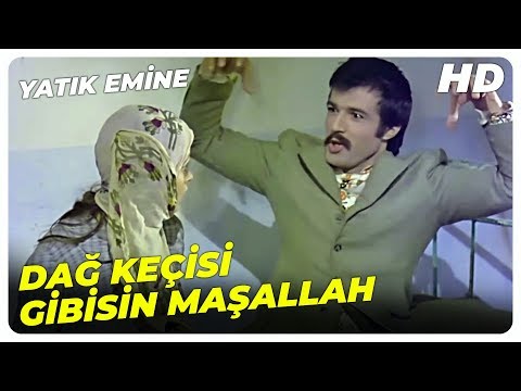 Yatık Emine - Server, Emine'ye Arkadaşlık Ediyor! | Necla Nazır Eski Türk Filmi