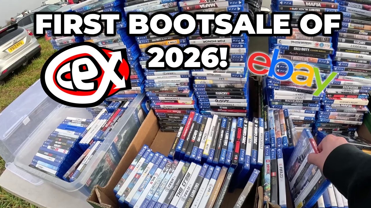rewrite this title BACK at the CARBOOT SALES! Flipping GAMES into CEX VOUCHERS & eBay PROFIT at the Car Boot!