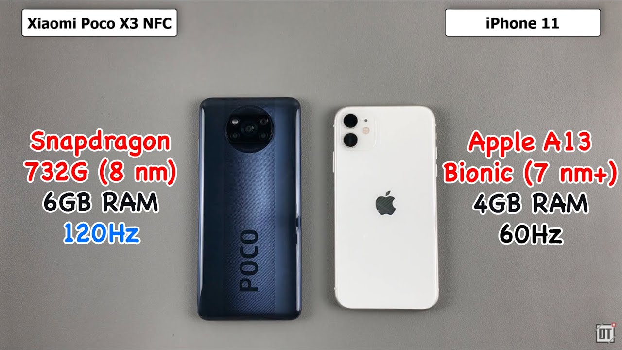 iphone 11 vs poco x3