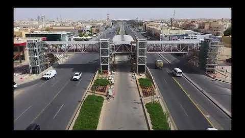 BRT Bus Lanes, Stations and Pedestrian Bridges