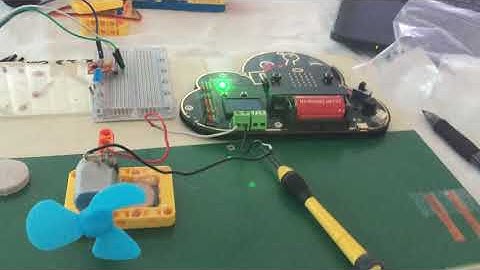 Temperature/Fan-Data Analytics IoT with MakeCode,Microbit and DFRobot Micro:IoT,ThingSpeak;3LEDs