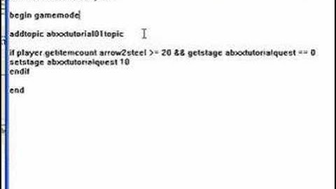 oblivion construction set make quest part 1