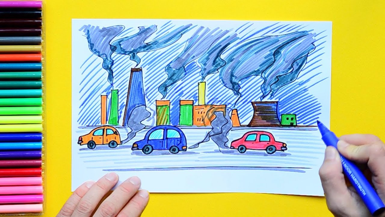 How To Draw Air Pollution