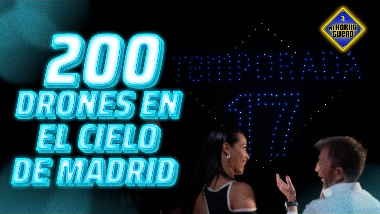 ¡Espectacular! 200 drones iluminan el cielo de Madrid - Ciencia - El Hormiguero