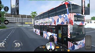 Dubai city ride bus simulator double decker bus #bus #bussimulatorindonesia #bussid screenshot 5