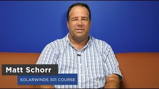 Advanced 301 Solarwinds Training - Testimonial