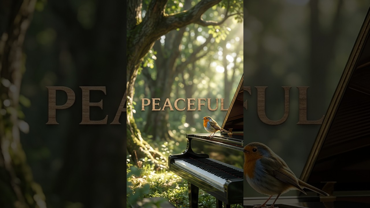 Peaceful Piano with Singing Birds 🌸🐦 | Relaxing Nature Sounds #Shorts #birdsong #piano