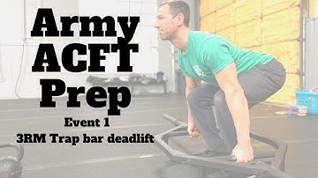 Army ACFT Prep: Event 1 3RM Trap Bar Deadlift | Crossfit Intrinsic