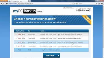 myPCBackup Online Backup Review: Signing up