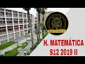 H. MATEMÁTICA SEMANA 12 PRE SAN MARCOS 2019 II