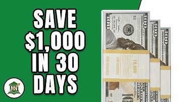 Step by Step Guide to Saving $1,000 in 30 Days