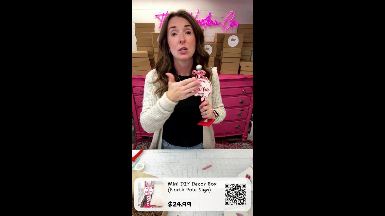 Mini DIY Decor Box Tutorial! Come see how fun this box is!