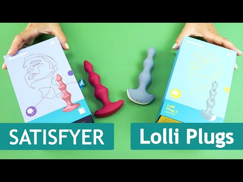 Satisfyer: Lolli Plugs - анальные стимуляторы с бусинами и вибрацией, управление через смартфон