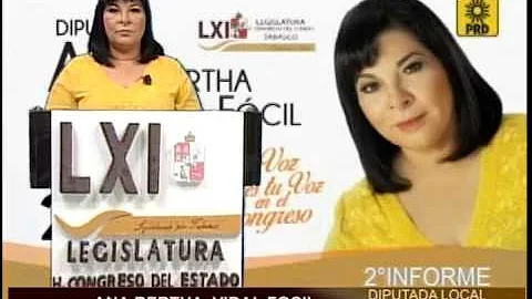 Segundo Informe Diputada Ana Bertha Vidal 2014