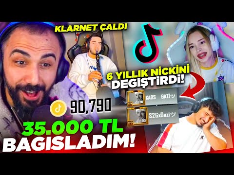 SASUKEYLE VS ATTI 6 YILLIK KAOS NİCKİNİ DEĞİŞTİRDİ!! PUBG TİKTOK YAYINCILARINA BAĞIŞ YAPTIM! #3