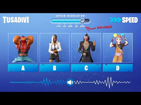 GUESS THE FORTNITE DANCE IN HIGH SPEED - FORTNITE CHALLENGE | tusadivi