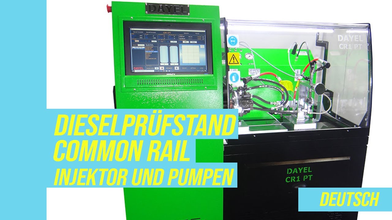 Dieselprüfstand Common Rail Injektor und Pumpen - CR1 PT (Deutsch) 