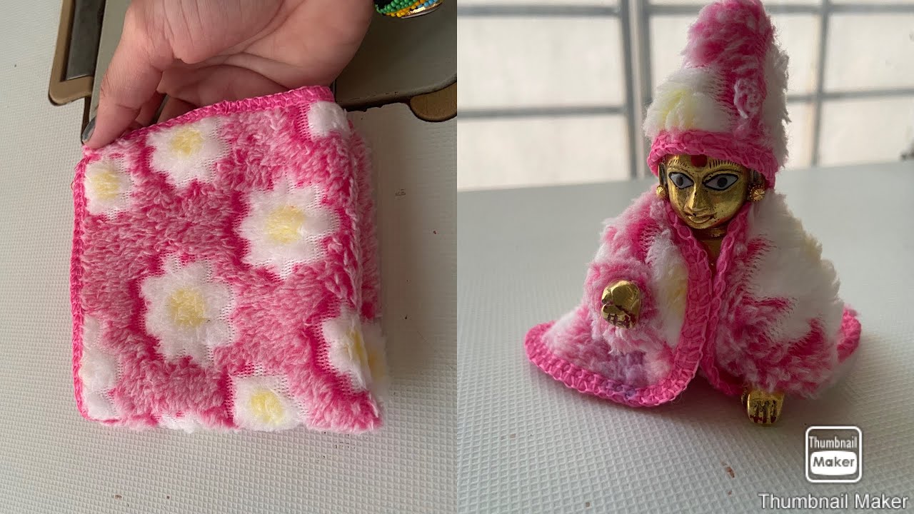 😍(no3 &2)😍Rumal che banye (kanaji ) laddu gopal very simple dress 🙏🙏🙏🙏🙏