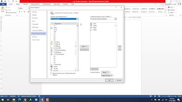 Customize Quick Access Toolbar in MS Word 2 - Urdu/  Hindi