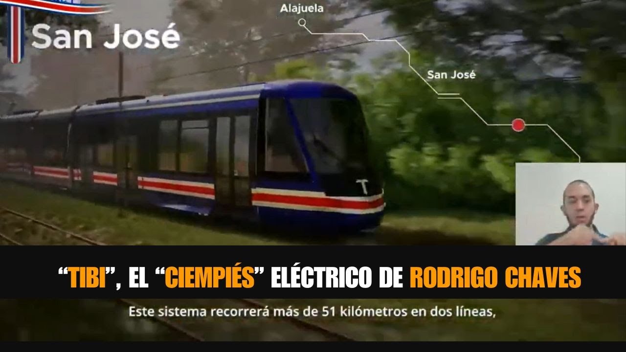 Chaves presenta “Tibi”, el nuevo proyecto de tren eléctrico metropolitano (‘Ciempiés’).