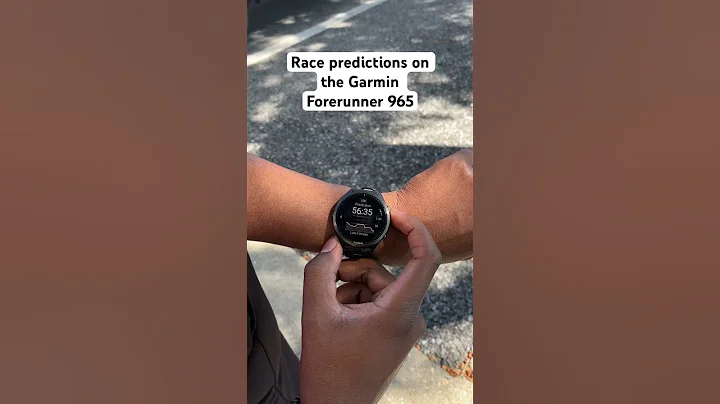 Garmin Forerunner 965 Race Predictions #viral #garmin