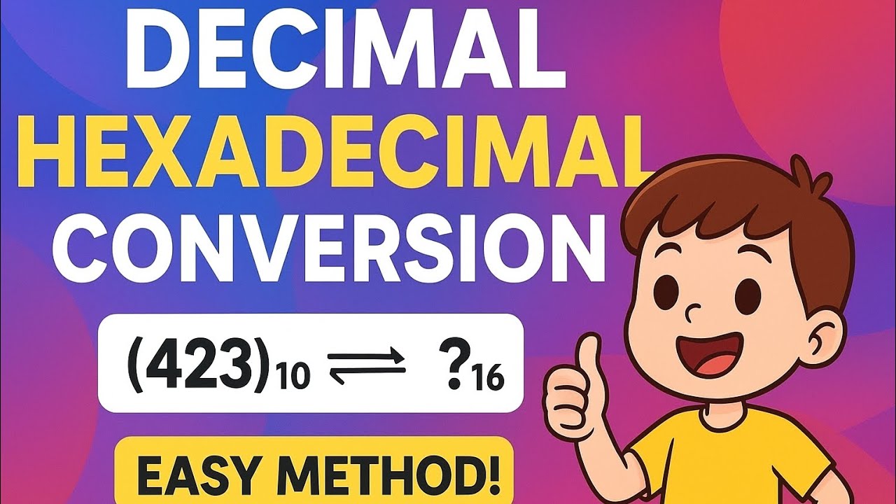 Number System Conversion | Decimal to Hexadecimal & Hexadecimal to ...