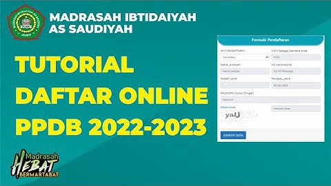 Tutorial Pendaftaran Online PPDB 2023-2024
