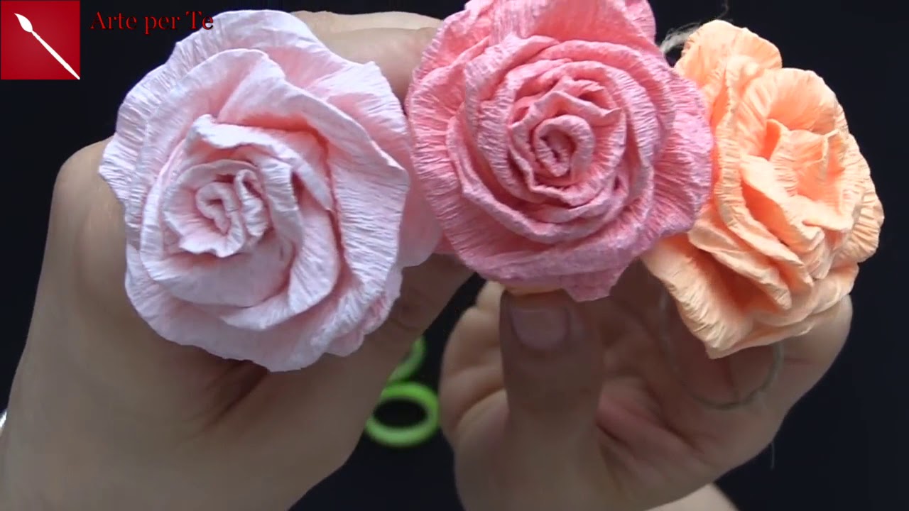 ROSE DI CARTA CRESPA FACIILISSIME! (Shortvideo) Arte per Te 