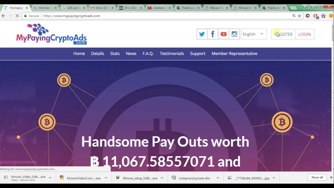 Mypayingcryptoads easy money (Bitcoins) working from home   part 4/4