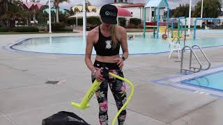 Float Into Fitness Aquatic Pool Fitness & Yoga Mat