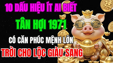 10 Dấu Hiệu Ít Ai Biết, Tân Hợi 1971 Có Căn Phúc Mệnh Lớn, Tiền Tài Tự Đến, Trời Cho Lộc Giàu Sang