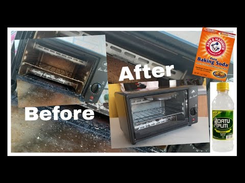 HOW TO CLEAN YOUR OVEN TOASTER WITH BAKING SODA AND VINEGAR | EAF VLogs