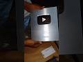 Silver play button #shorts #playbutton