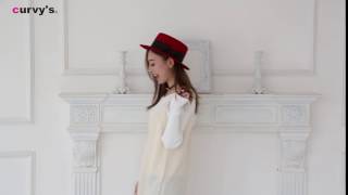 curvy's(カービーズ) グログランリボンウールカンカンハット