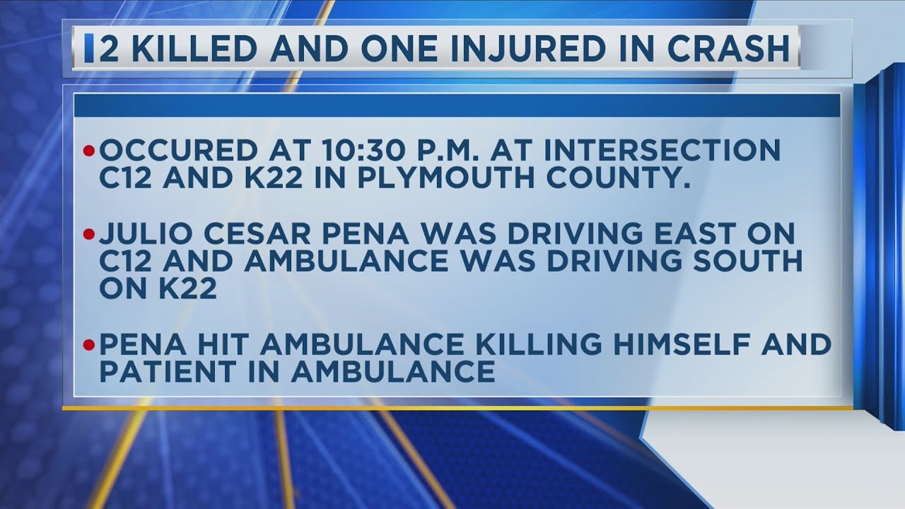 2 Killed and One Injured in Crash - YouTube