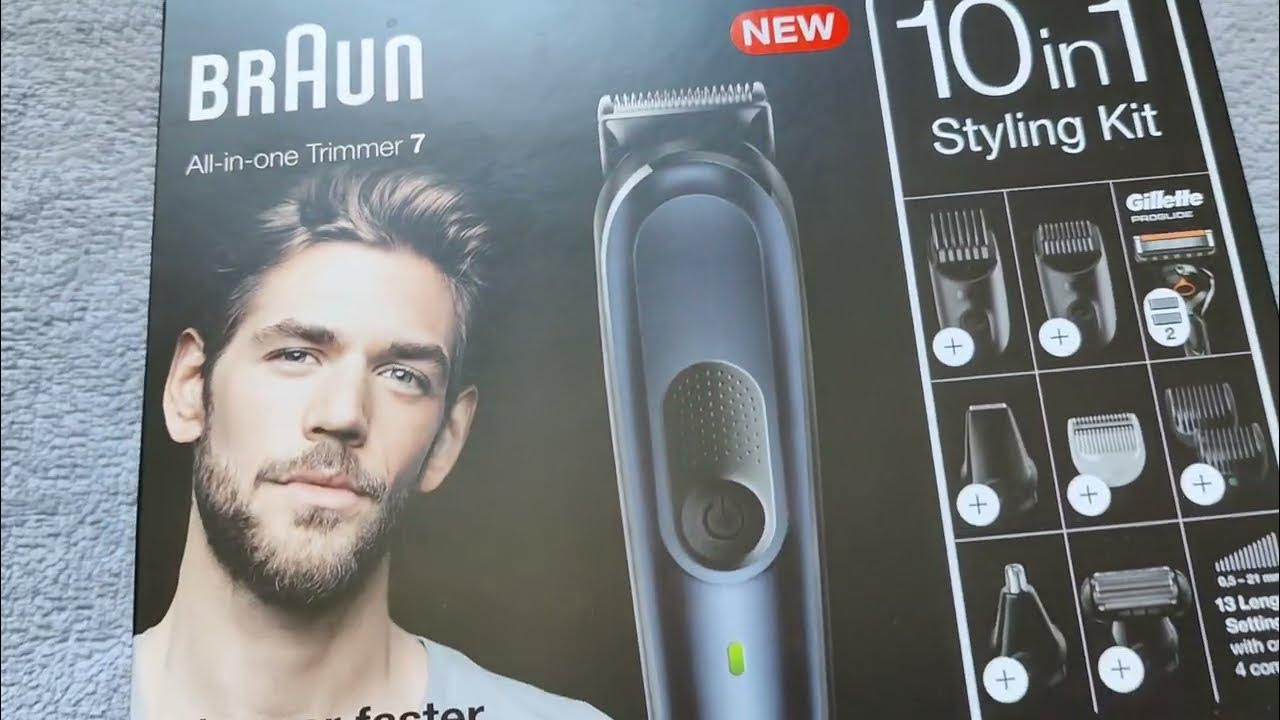 Braun All-in-One Trimmer 7 (Multi Grooming Kit) Unboxing - YouTube