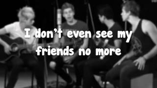 Video thumbnail of "Voodoo Doll acoustic 5 Seconds of Summer lyrics on screen"