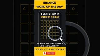 Binance Word of the Day Answers Today | Earn Free Crypto with WOTD 06 Oct 2025 5 letter Word